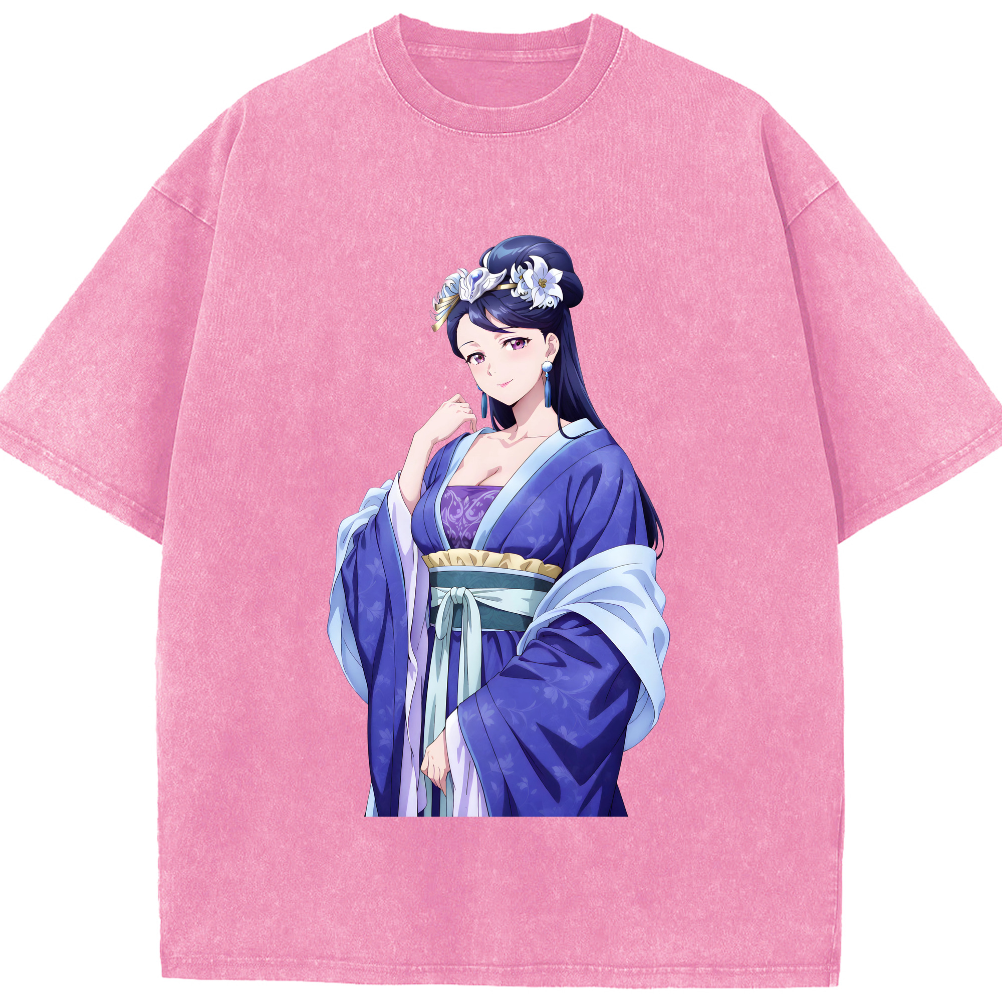 （画像用） 薬屋のひとりごと The Apothecary Diaries 綿100% ヴィンテージ風 半袖Tシャツ（フロントプリント）